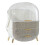 Living And Home (White) Countertop Portable Sparkling Rhinestones Makeup Storage Box 5