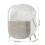 Living And Home (White) Countertop Portable Sparkling Rhinestones Makeup Storage Box 9