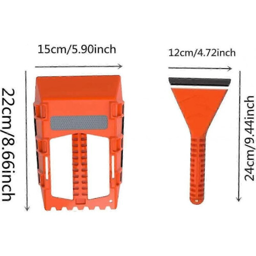 car snow scraper, car windshield ice shovel, multi-function de-icing tool, for small trucks and cars 2