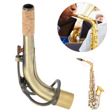 Alto Sax Brass Neck 2.45cm Bent Tube - Antique Finish Musical Part Replacement