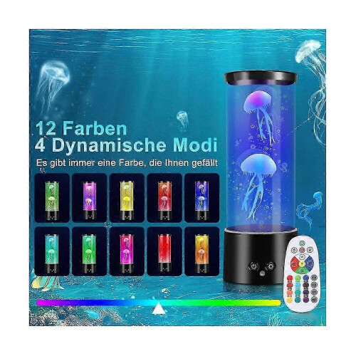 Λάμπα μέδουσας RGB για ενυδρείο μέδουσας με τηλεχειριστήριο, λάμπα λάβας με χρωμα 2