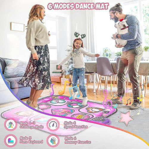 Παιχνίδια χαλάκι χορού για δώρα γενεθλίων κοριτσιών 3-12 ετών, μουσικό χαλάκι χ 2