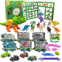 Kerstcadeau 2025 Kerst aftellen blinde doos Kerstcadeau, dinosaurus blinde doos cadeau voor zoon