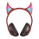 Ασύρματα ακουστικά μουσικής Devil Ear RGB Light για παιδιά με μικρόφωνο για χριστουγε 2