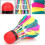 Shuttlecock, 11 τεμάχια πολύχρωμες μπάλες μπάντμιντον υψηλής ταχύτητας με φτερά για π 4