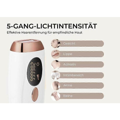 Φορητή Συσκευή Luxderm Glowvida IPL Μόνιμη Αποτρίχωση σε 8 Εβδομάδες, Λευκή 1