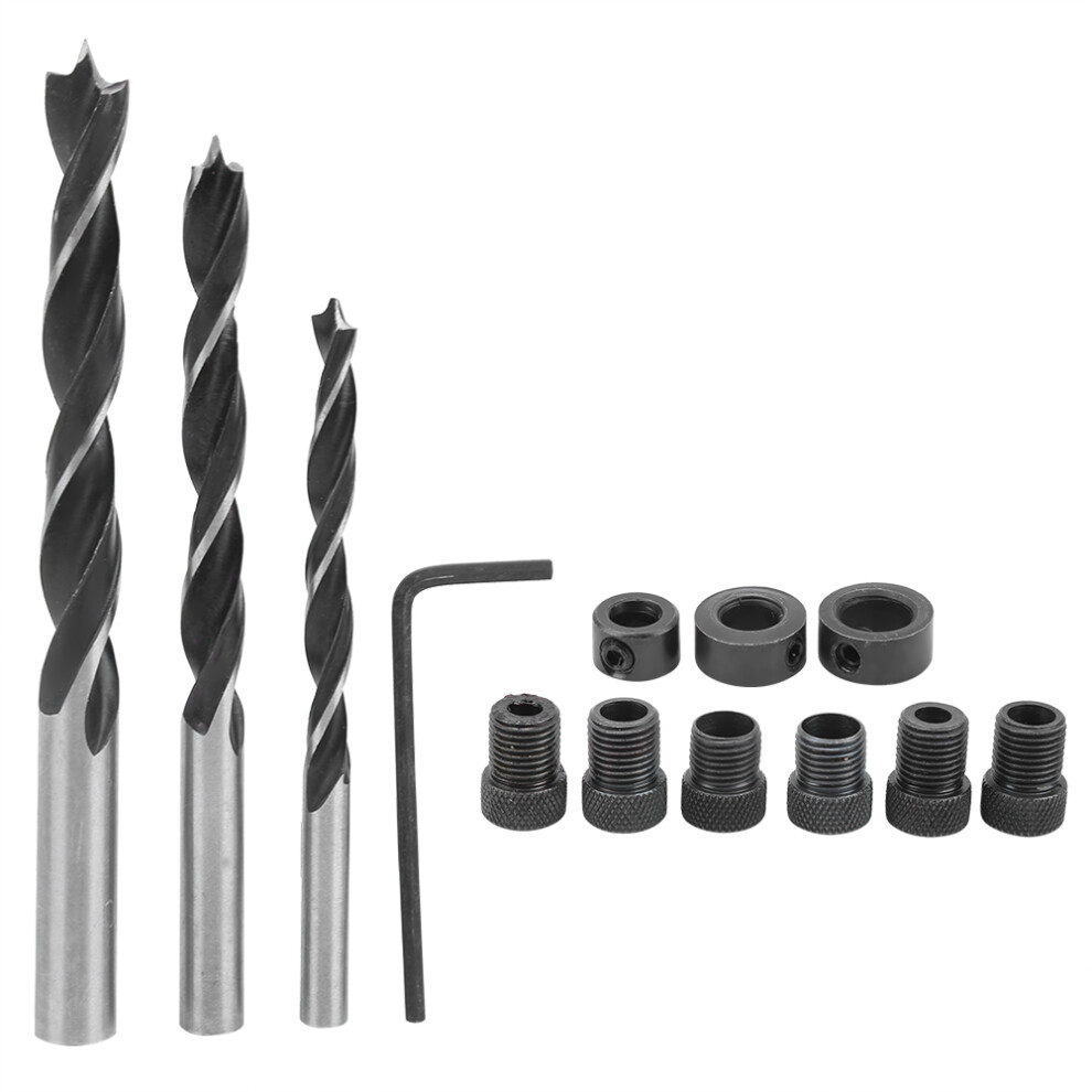 14Pcs Oblique Drill Hole Locator Set, 15 Angle, Durable Woodworking Tools 8441346217509