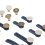 12Pcs Pants Button Extender Detachable Alloy Soft 13