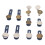 12Pcs Pants Button Extender Detachable Alloy Soft 3