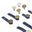 12Pcs Pants Button Extender Detachable Alloy Soft 14