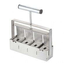 Handheld Seedling Soil Blocker 2-Inch Soil Block Maker with Dibbles Dibbers 50pcs Reusable Plant Label Marker for Garden Prep