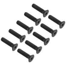 M5 x 20 mm Hex Socket Flat Head Countersunk Screws 10.9 Alloy Steel Black Socket Head Cap Screws for Machinery Furniture 20 Pack