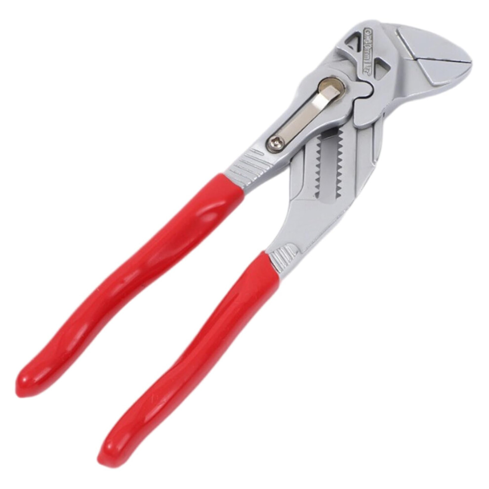Pliers Wrench 7-Inch 2 In 1 Smooth Jaw Pliers Chromium-Vanadium Steel Repair Wrench Red For Screws And Nuts 6482260353517
