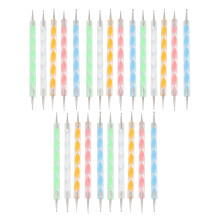 25pcs Nail Art Dotting Pens Acrylic Screw Rod