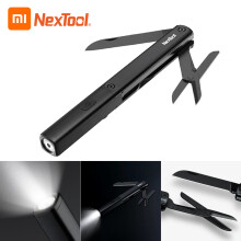 Multifunktionaler Stift mit 3-in-1 Taschenlampe, Messer, Schere, 76g