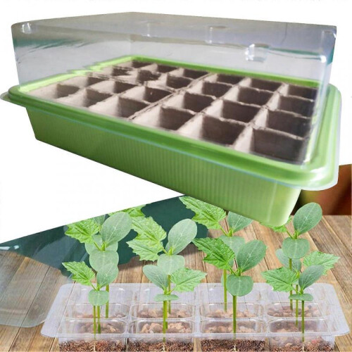 Nursery Box Breathable Water-Saving Plastic Stackable Propagator for Garden Qinhai 1