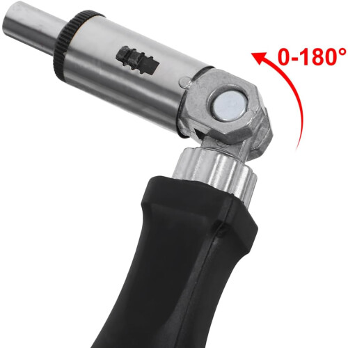 Multifunctional Ratchet Screwdriver with 0-Degree Variable Angles, Hexagonal Drive, and Ergonomic Handle for Precision Screwdriving 1