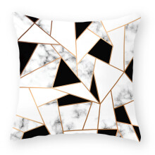 Cushions 50x50cm Black And White Geometric Cotton Linen Outdoor Decorative Square Cushions for Sofa Bedroom Office