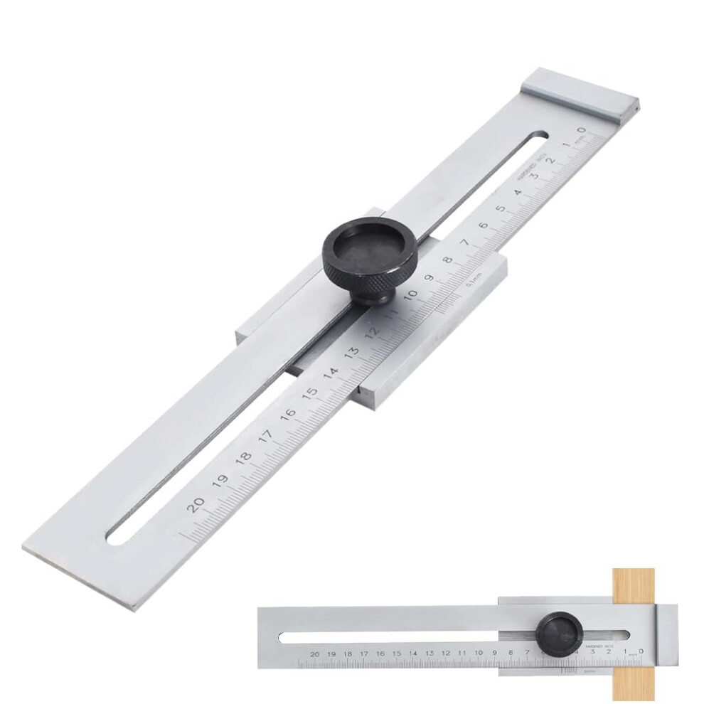 Precision Marking Gauge 200Mm, Scribing Tool With Depth Laser Measuring Scale For Wood And Metal Marking 6482260354422