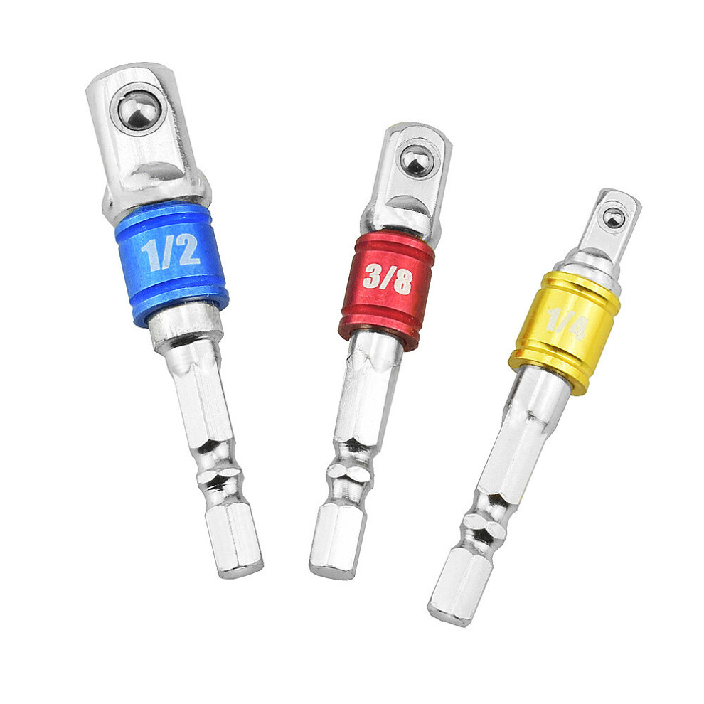 3Pcs Socket Adapter Set Hex Wrench Impact Socket 8320539739106