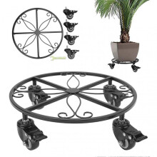 Plant Stand with Wheels Heavy Duty,Adjustable Plant Caddy with Lockable Caster Wheels,Rolling Plant Stand/Dolly/Roller for Indoor Outdoor Large Plante