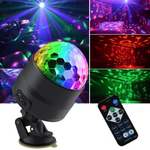 (Mehrfarbig) Mehrfarbiges Discokugel-Licht, Party-DJ, Mini-Farben, Bühnensound, automatisches Stroboskoplicht für Halloween, Weihnachtsdekor