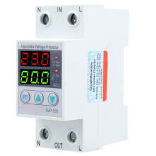 SVP-916, 100-130VAC, einstellbarer Spannungsprotektor mit Verzögerungs-Reset, 40A