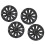 4PCS 20in Wheel Hub Cap Matte Black Personalized 7