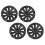 4PCS 20in Wheel Hub Cap Matte Black Personalized 3