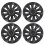 4PCS 20in Wheel Hub Cap Matte Black Personalized 1
