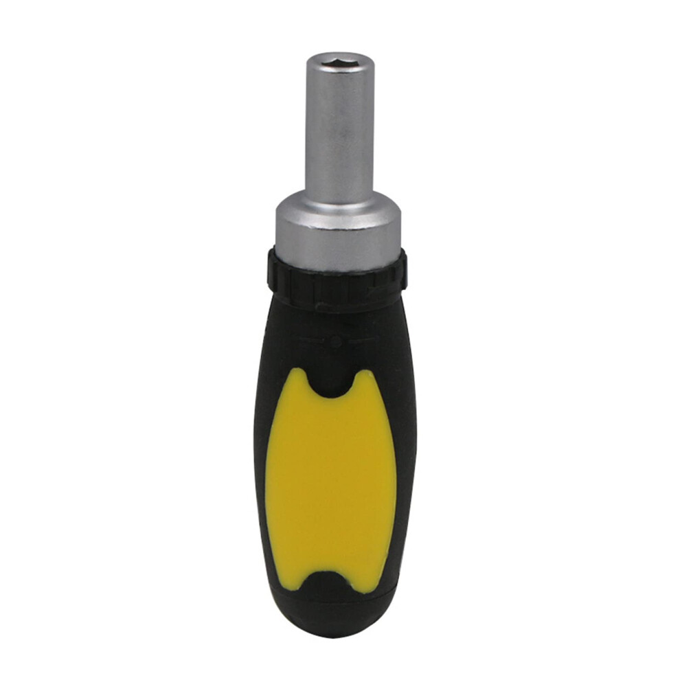 1/4In Ratchet Screwdriver Handle With Quick-Release Chuck, Durable Drill Bit Holder For Easy Bit Changes 6038364048677