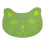 (Green) Multi-functional Cat Face Pet Feeding Mat for Dogs and Cats 1