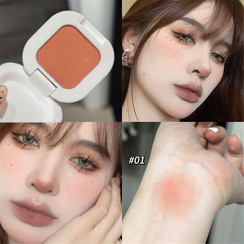 (color01) 1pc Xiamei Blush Powder Cream Palette Atmospheric Monochrome Matte Natural-image-OPC-PK9TKZH-NEW