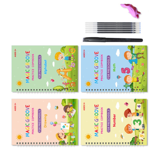 4 Pcs Practice Copybook Calligraphy Learning 1