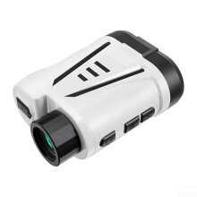 Golf Rangefinder 1800 Yards Slope Pin Lock 6X Magnification Waterproof ABS Type-C Charging White 99.5x75x44mm