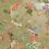 Gold Animal Safari Theme Metallic Silver Shimmer Wallpaper 2