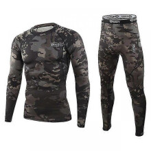 (XXXL, CP camou) Jwl-thermal Underwear Mens Camouflage Set Winter Long Johns For Men Sports Compression Long Sleeve Shirts+leggings Tracksuit