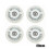 (blue light, 68) 4pcs LED Inline Skate Wheels 90A 80 76 72mm Light Up Wheels 2