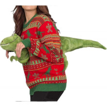 (X-Large, Dinosaur) Unisex Knitted Ugly Christmas Sweater Novelty 3d Cute Doll Pullover Sweaters Funny Parties Holiday Jumper Top -gt Ta