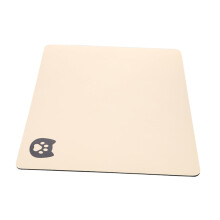 Absorbent Pet Feeding Mat for Cats Quick-Drying Non-Slip Bowl Mat with Paw Print Design Easy to Clean for Food and Water