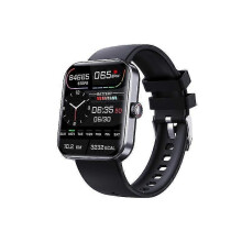(Black) F57l Blood Glucose Watch Heart Rate Blood Pressure Blood Oxygen Temperature Detection Health
