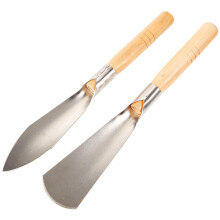 Garden Shovel Set with Wooden Hand Trowel and Stainless Steel Spade for Planting, Transplanting, and Garden Work