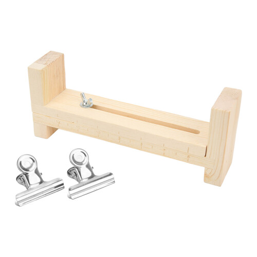 Bracelet Weaving Rack Solid Wood Adjustable Length 1