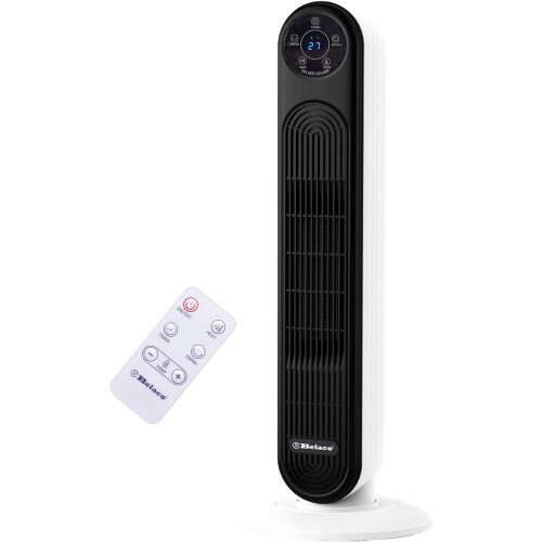 Belaco PTC Tower Heater, 2000W, Remote, Timer & Oscillating