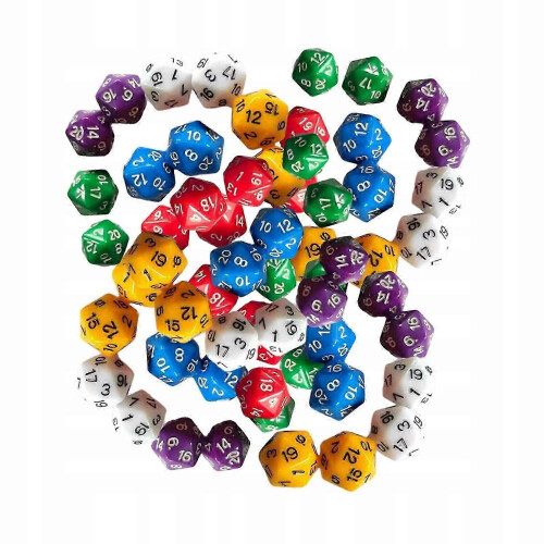 60pcs 20 Single Sided Cubes Multi Sided Fixed Cubes