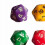 60pcs 20 Single Sided Cubes Multi Sided Fixed Cubes 3