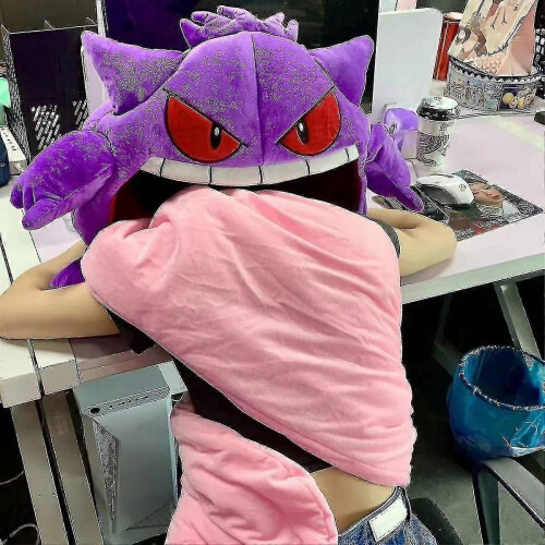 Oreiller Pokémon Gengar - Poupée couverture double usage elfe endormi 2