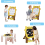Kids Double Sided Easel Writing Drawing Chalk Standing Board 5