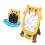 Kids Double Sided Easel Writing Drawing Chalk Standing Board 8