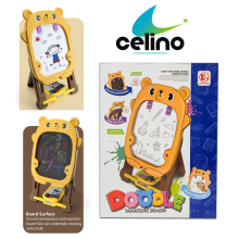 Kids Double Sided Easel Writing Drawing Chalk Standing Board